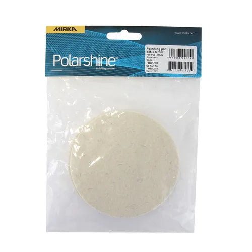 MPADFP-5 Felt Polishing Pad 5"x.25" Grip White