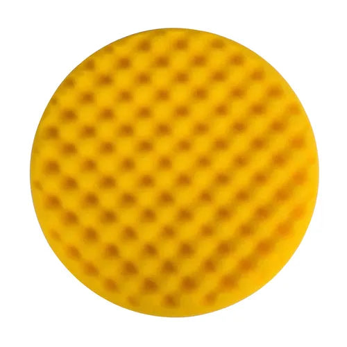 MPADYF-8W Foam Polishing Pad 8"x1.25" Yellow Waffle, 2/Pkg