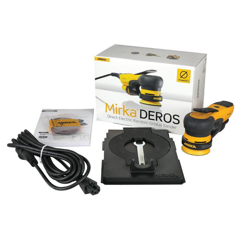 Mirka 3" DEROS 350XCV, 5mm orbit, vacuum-ready finishing sander