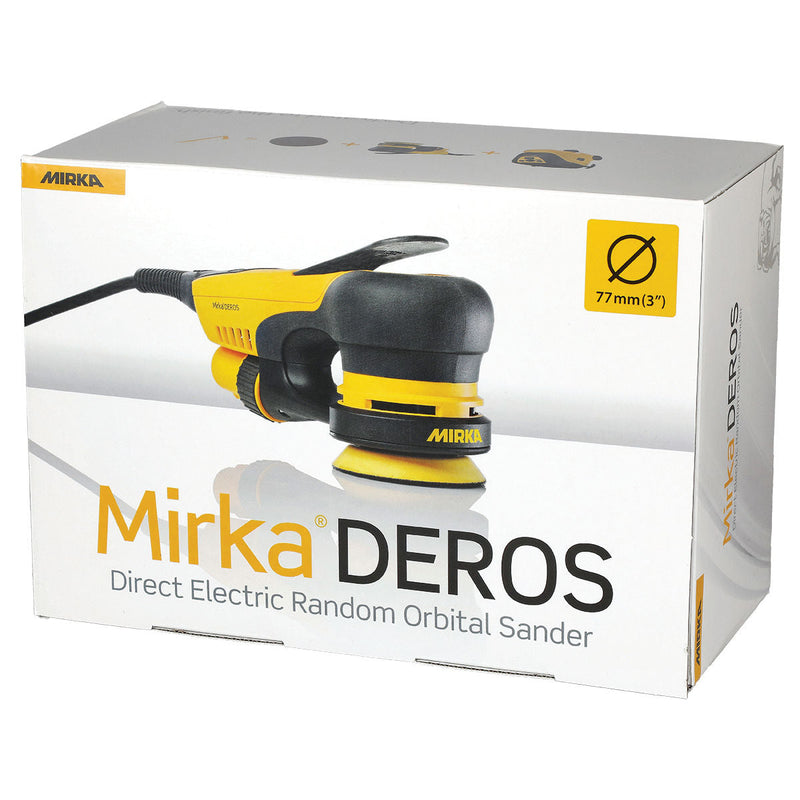 Mirka 3" DEROS 350XCV, 5mm orbit, vacuum-ready finishing sander