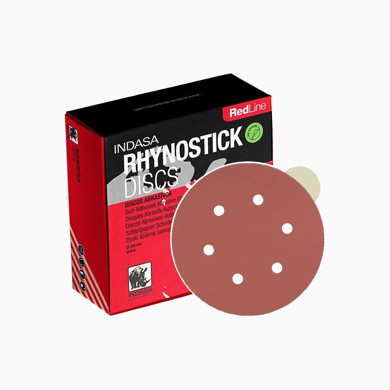 Indasa 5" Rhynostick Redline PSA  Solid Sanding Disc, 500 Series